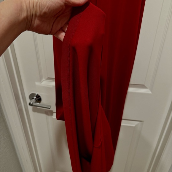 Brand new! CARILYN VAILE Deep Red Holiday Evening Dress by Stretch Sexy Size S - Picture 14 of 16